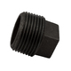 Black Iron Square Plug Solid - 1 Inch Pipe Thread (PT)