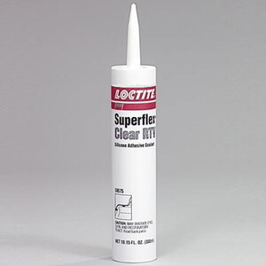 Loctite® Superflex Clear RTV Silicone Adhesive Sealant, 300 ml TubeTemperature Resistance -65°F  450°F