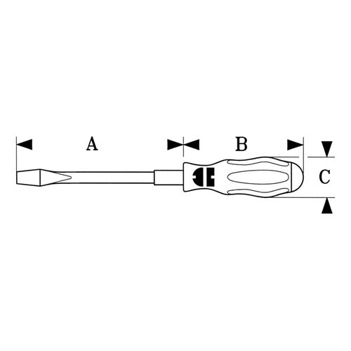 ZEBRA Screwdriver with 1/4 Inch Quick - Change Chuck - Flexible Shaft - 150mm Long