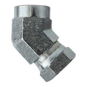 1/4X1/4 Female 45 Degree Union Elbow Swivel Adapter