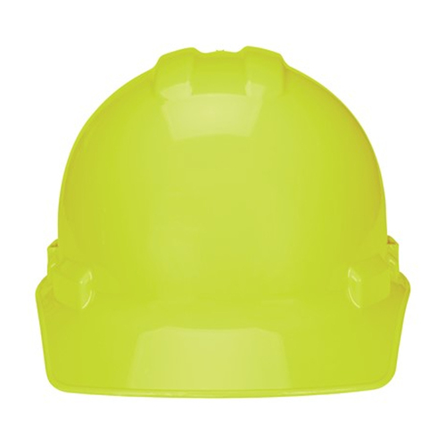 NSI Power Shell® II 4-Point Ratchet Suspension Cap Hard Hat, Hi-Vis Lime