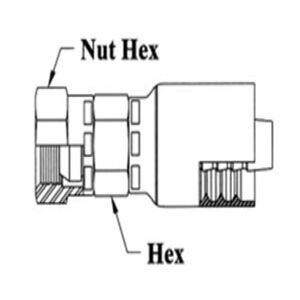 5/8" H X G-5/8-14 BSPP 60 CONE FE SWVL