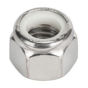 5/8-11 Nylon Insert Lock Nut-  Standard - DIN 985 - 316 Stainless Steel