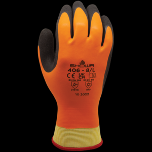 SHOWA Cold Protection Coated Gloves, Polyester/Nylon/Acrylic Lining, LG