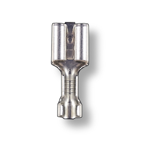 Mercedes Female Spade Connector with Tab 6.3 Gauge 14-16