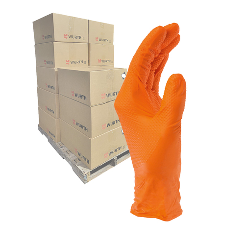 Nitrile Gloves - Orange - Extra, Extra Large - Half Pallet - 270 Boxes
