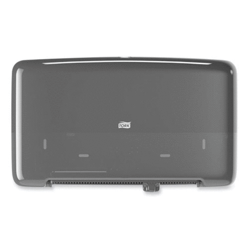 Tork Bath Tissue Mini-Jumbo Roll Twin Dispenser, 17 x 5.69 x 10.13, Black