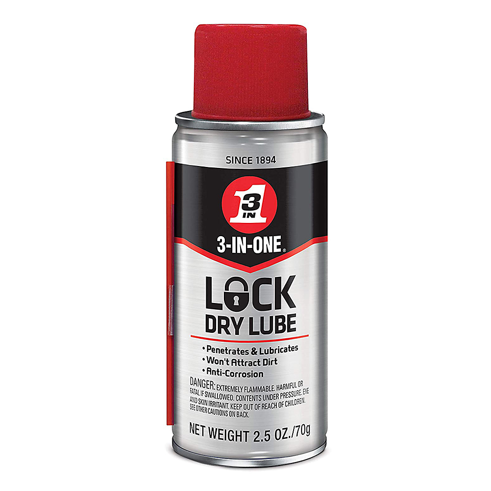 WD-40 3-IN-ONE Lock Dry Lube 2.5oz aerosol