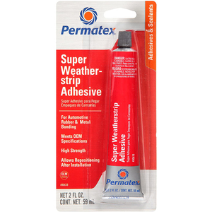 Permatex Weatherstrip Adhesive, 2 fl.oz.