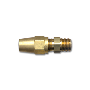 Brass DOT Air Brake - Fittings For Copper Tubing Connector - Tube to Male Pipe - 3/8 Inch Tube To 3/8 Male Pipe Thread (MPT)