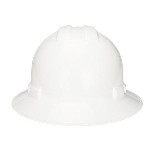 NSI Power Shell® II 4-Point Ratchet Suspension Full Brim Hard Hat, White