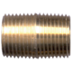 Brass Pipe - Fittings Close Nipple Both Ends - 1/2 Inch Male Pipe Thread (MPT)
