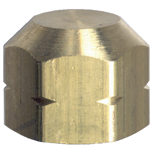 Brass Pipe - Fittings Cap - 3/8 Inch Pipe
