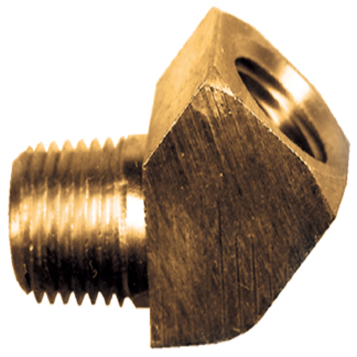 Brass Pipe - Fittings Extruded 45-Degree Street Elbow - 1/2 Inch Female Pipe Thread (FPT) x 1/2 Inch Male Pipe Thread (MPT)