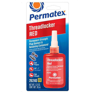 Permatex Permanet Strength Red & Cup/Core Plug Sealant Retaining Compound, 36ml