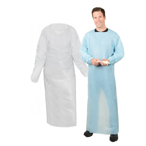 NSI ActivGARD® 60" Level 2 AAMI Isolation Gown Elastic WristPolyethylene, 100/Case - Blue