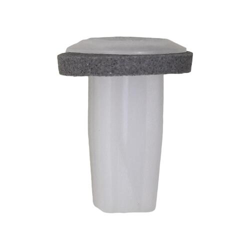 Screw Grommet with Sealer Screw Size: 2.9mm (#4) Head Diameter: 12mm Stem Length: 16mm Fits into 7mm x 7mm Square Hole InfiniM35h, M45, Q45 and QX50 and Nissan Altima, Maxima, Pathfinder, Quest, Rogue and Sentra 2012 - 2003