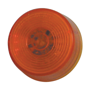 Amber Clearance Marker Round Lense 10 LED Star Pattern 2"X 1"