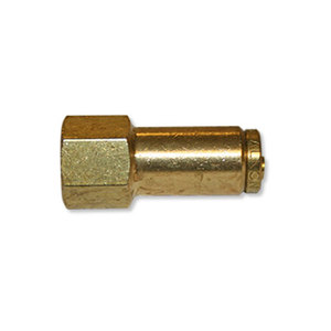 Brass Push-To-Connect - DOT Air Brake - Nylon Tubing Female Connector - 1/4 In Tube TO 1/8 In Female