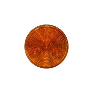 Amber Clearance Marker Round 4 LEDS 2 1/2"X 1"H