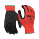 NSI Ruf-flex® Air Foam Latex Palm Coated Work Gloves - 12 pairs/package- Red - Xsmall