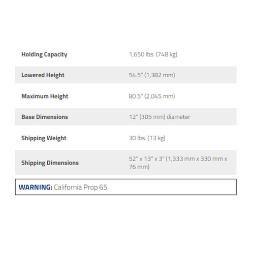RJS-1T / 1 Ton High Stand