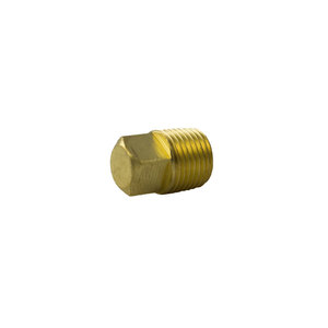 Brass Pipe - Fittings Plug Square Head - 1/8 Inch Pipe