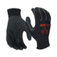 NSI Ruf-flex® Lite Black Rubber Palm Coated Nylon String Knit Gloves -2XLarge