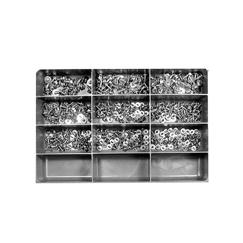 Self-Tapping Slotted Hex Screw With Fixed Washer Assortment 425 Pcs