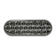 Clear Back up Oval 24 LEDS 6 1/2