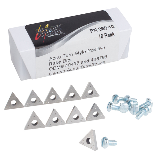 Positive Rake Bit With 3 Cutting Edges 1/2
