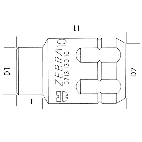 ZEBRA Pass-Through Ratchet - Powerdriv® Hexagon Socket - 17mm