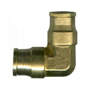 Brass Push-To-Connect - DOT Air Brake - Nylon Tubing 90-Degree Elbow - 1/4 Inch Tube