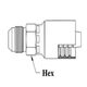 1/4 HOSE 1/2X20 JIC 37 M SOLID