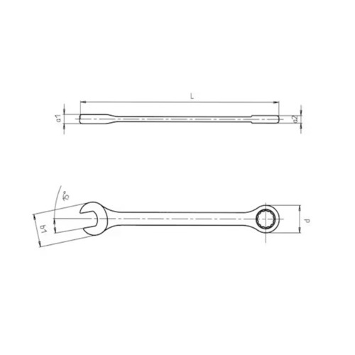 Ratchet Combo Wrench 1/2