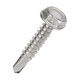 8 X 1/2 Hex Washer Head TEK Screw -Standard - #2 Point - 410 Stainless Steel