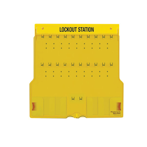 Master Lock® Safety Series 20-Lock Board Only Lockout Station