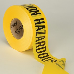 3 Mil Yellow Barrier Tape 3 Inches x 1,000 Feet Caution Hazardous Area
