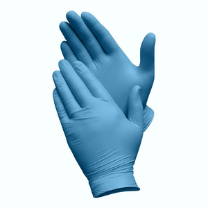 Nitrile Gloves - Blue - 4 mil - Medium - 100/Box