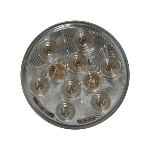 Amber Signal Clear Round Lens 10 LEDS 4 1/4