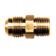 Brass JIC 37-Degree Flare Connector - Tube to Male Pipe - 3/8 Inch Tube x 1/8 Inch Male Pipe Thread (MPT)