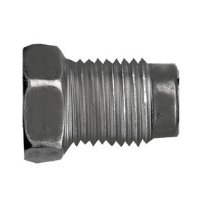 Brass SAE - 45-Degree Inverted Flare Specialty Nuts - European Standard - 3/16 Inch Tube x M13 Thread