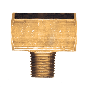 Brass Pipe - Fittings Extruded Male Branch Tee - 1/4 Inch Pipe Thread (PT)