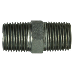 1/4-19 BSPT Hex Nipple
