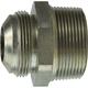 JIC MALE CONNECTOR BSPT- TH1: 1/2 JIC TH2: 3/8-19