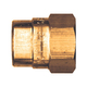 Brass DOT Air Brake - Nut - 3/8 Inch Hose Inner Diameter (HID)