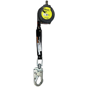 PIP Miller® Personal Fall Limiter: Steel Snap Hook Anchor, Harness SteelCarabiner, 9 ft Line