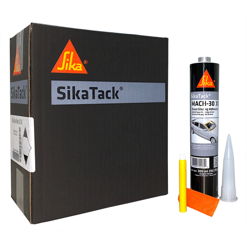 SikaTack Mach30 Auto Glass Adhesive 10 Cartridge Kit With Primer