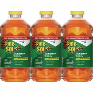 Pine-Sol Multi-Surface Cleaner Disinfectant Concentrated, Original Pine Scent, 80oz Bottle, 3/Carton