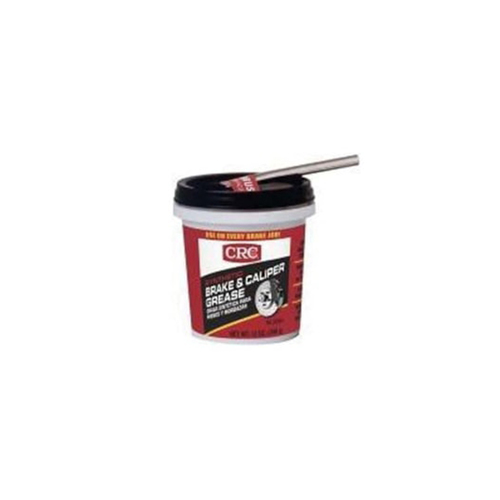CRC® Brake Caliper Synthetic Grease, 12 oz. Tub with Brush, Black, Mild Odor-Case